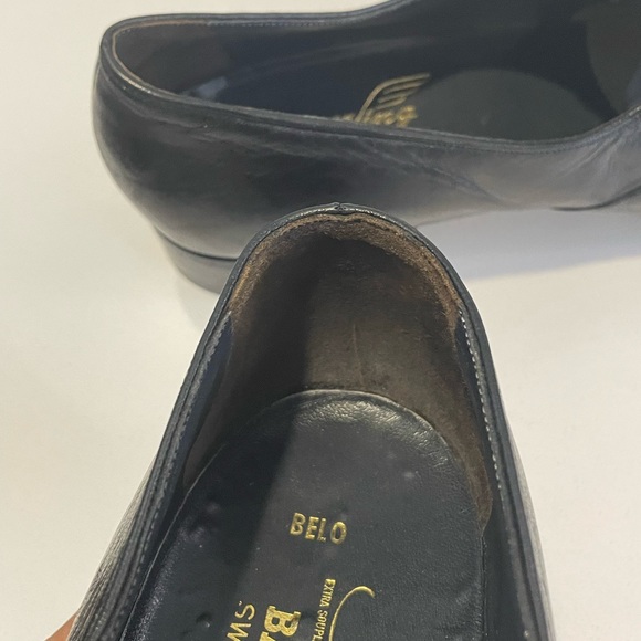 Bally of Switzerland vintage black leather loafers main image 5